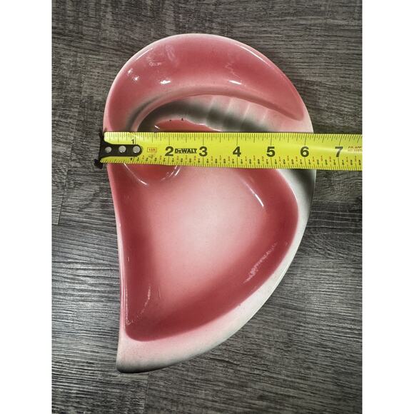 Vintage MCM Ashtray Cosmic Atomic Pink Black White Lot Of 2 1950s Ceramic Kitsch - Picture 8 of 16